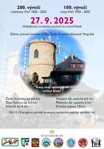 Akce k 200. výročí rozhledny a 100. výročí chaty na Kleti