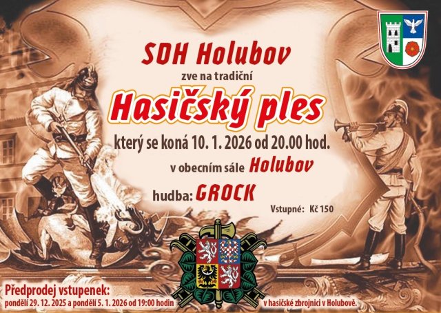 Hasičský ples SDH Holubov
